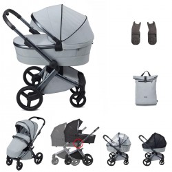 Anex L-Type 2 in 1 Pram - Essential Bundle, Frost