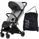 Anex Air-X Premium Compact Stroller with Carry Bag, Grey