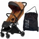 Anex Air-X Premium Compact Stroller with Carry Bag, Toffee