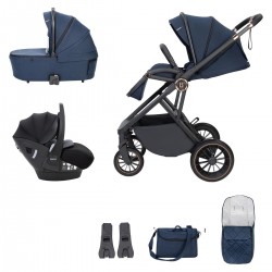 Babymore Chia Pecan Travel System Bundle, Midnight Blue