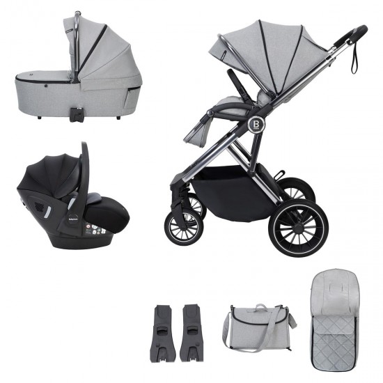 Babymore Chia Pecan Travel System Bundle, Pearl Grey Babymore Chia Pecan Travel System Bundle, Pearl Grey