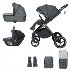 Babymore Kai Coco Travel System Bundle, Forest Grey