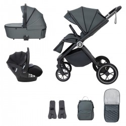 Babymore Kai Pecan Travel System Bundle, Forest Grey
