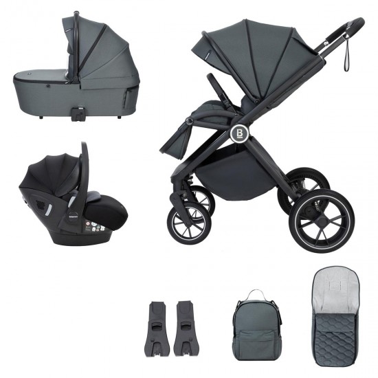 Babymore Kai Pecan Travel System Bundle, Forest Grey Babymore Kai Pecan Travel System Bundle, Forest Grey