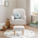 Babymore Freya Nursing Chair with Footstool, Cream