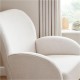 Babymore Freya Nursing Chair with Footstool, Cream