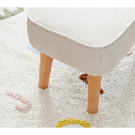 Babymore Freya Nursing Chair with Footstool, Cream