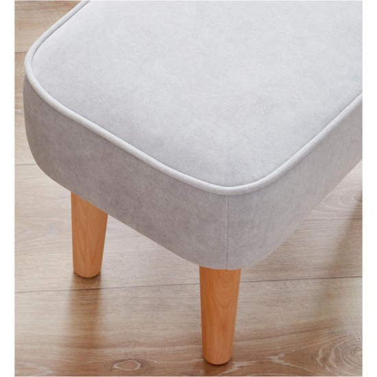 Babymore Freya Nursing Chair with Footstool, Grey