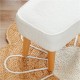 Babymore Freya Nursing Chair with Footstool, Off White Bouclé