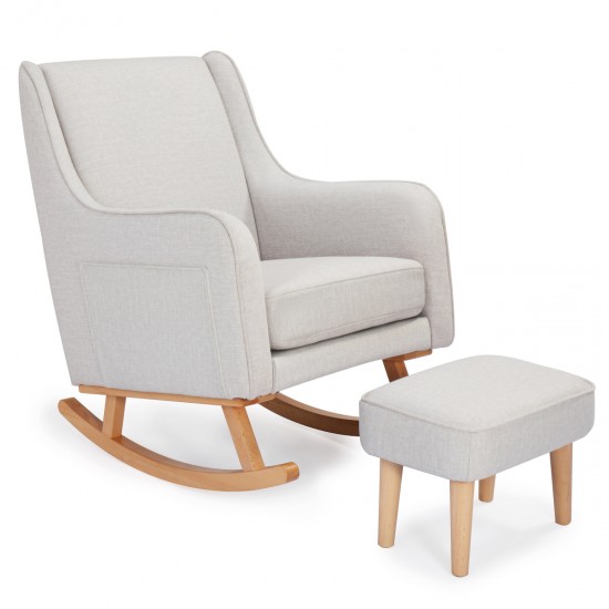 Babymore Ida Nursing Chair with Footstool, Cashmere