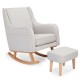 Babymore Ida Nursing Chair with Footstool, Cashmere