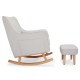 Babymore Ida Nursing Chair with Footstool, Cashmere