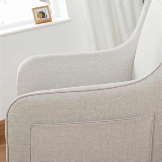 Babymore Ida Nursing Chair with Footstool, Cashmere