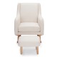 Babymore Ida Nursing Chair with Footstool, Ivory