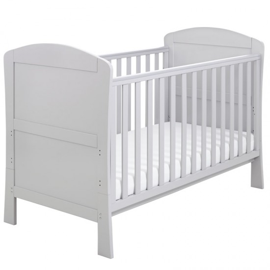 Babymore Aston Drop Side Cot Bed, Grey