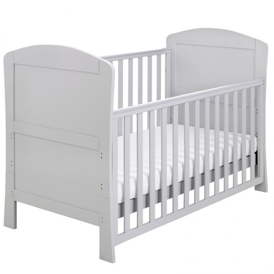 Babymore Aston Drop Side Cot Bed, Grey