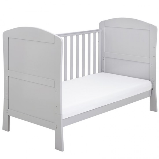 Babymore Aston Drop Side Cot Bed, Grey