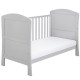 Babymore Aston Drop Side Cot Bed, Grey