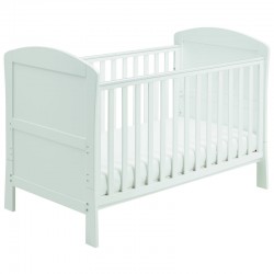 Babymore Aston Drop Side Cot Bed, White