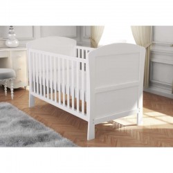 Babymore Aston Drop Side Cot Bed, White