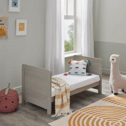 Babymore Caro Mini Cot Bed, Grey Wash