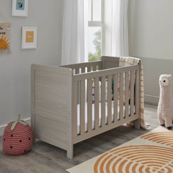 Babymore Caro Mini Cot Bed, Grey Wash