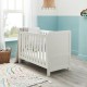 Babymore Caro Mini Cot Bed, White Wash