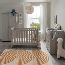 Babymore Caro Mini 3 Piece Room Set, Grey Wash