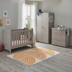 Babymore Caro Mini 3 Piece Room Set, Grey Wash