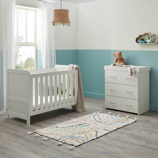 Babymore Caro Mini 2 Piece Room Set, White Wash