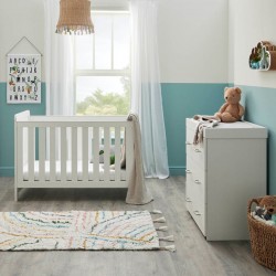 Babymore Caro Mini 2 Piece Room Set, White Wash