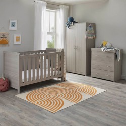 Babymore Caro 3 Piece Room Set, Grey Wash