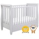 Babymore Eva Sleigh Drop Side Cot Bed, Grey