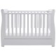 Babymore Eva Sleigh Drop Side Cot Bed, Grey