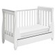 Babymore Eva Sleigh Drop Side Cot Bed, White