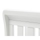 Babymore Eva Sleigh Drop Side Cot Bed, White