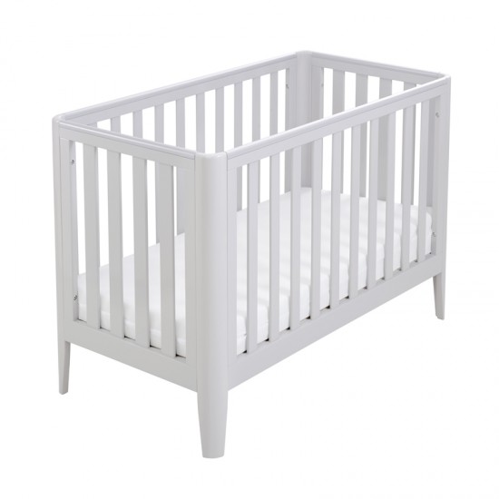 Babymore Iris Mini Cot Bed, Grey