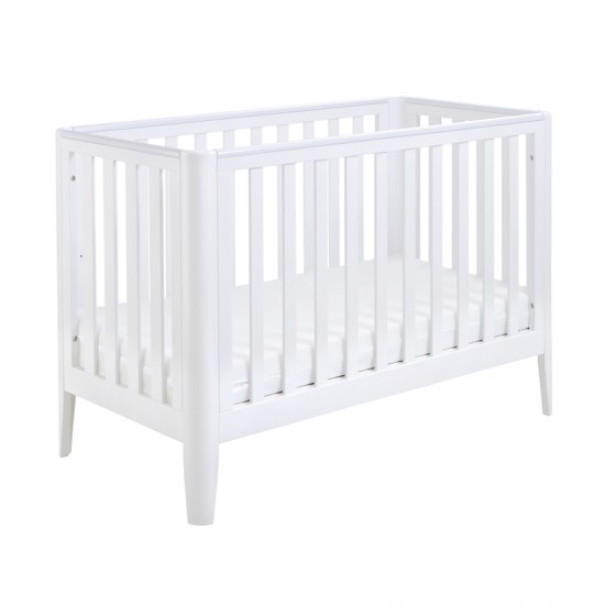 Babymore Iris Mini Cot Bed, White