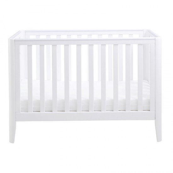 Babymore Iris Mini Cot Bed, White