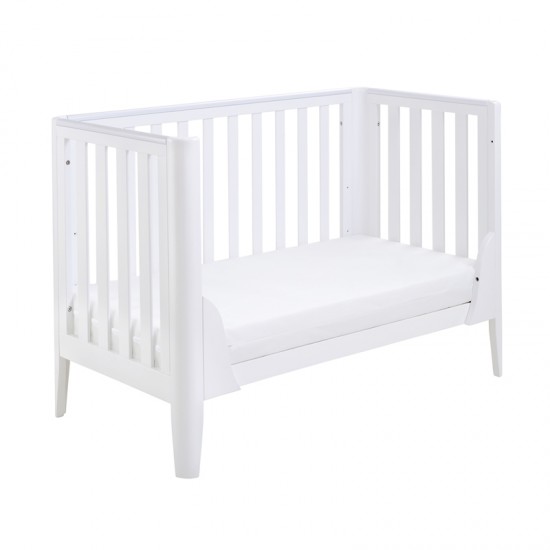 Babymore Iris Mini Cot Bed, White