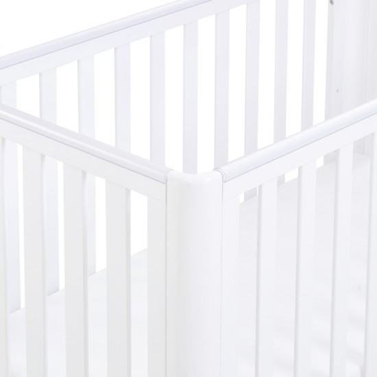 Babymore Iris Mini Cot Bed, White