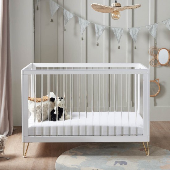 Babymore Kimi Cot Bed, Acrylic