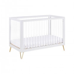 Babymore Kimi Cot Bed, Acrylic