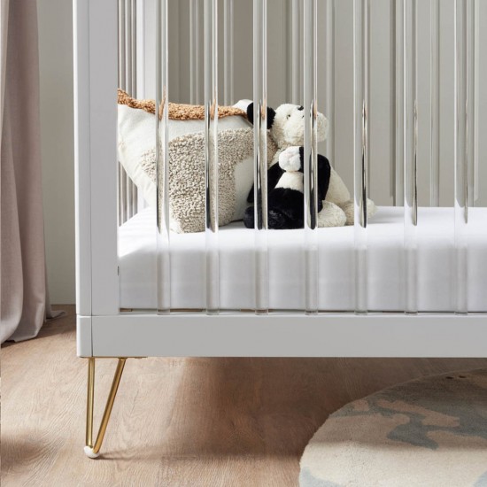 Babymore Kimi Cot Bed, Acrylic