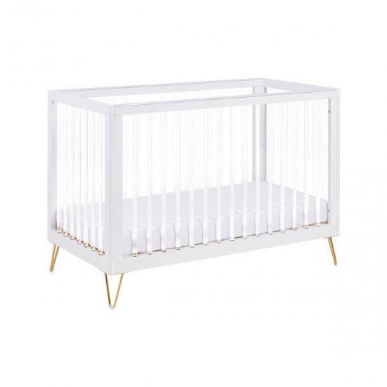 Babymore Kimi Cot Bed, Acrylic