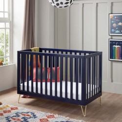 Babymore Kimi Cot Bed, Midnight