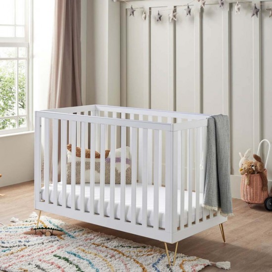 Babymore Kimi Cot Bed, White