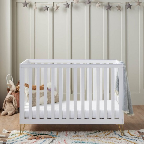 Babymore Kimi Cot Bed, White