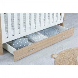 Babymore Luno Veni Cot Bed Under Drawer