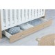 Babymore Veni 3 Piece Room Set, Warm Oak & White